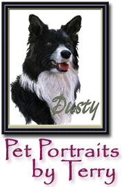 Pet Portraits by Terry, Tall button